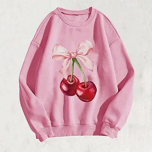 Свитшот с принтом tsaChick Рождественский Женский Джемпер с длинными рукавами и круглым вырезом, без капюшона, флисовый пуловер, осенний флис synthetic.ua - Фото 1