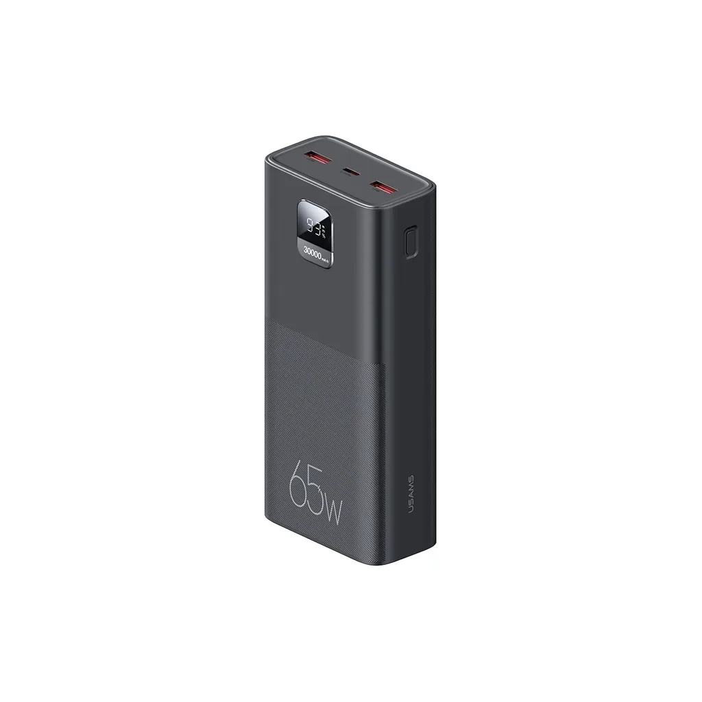 Батарея универсальная Usams PB68 30000mAh PD/3.0/65W, QC/3.0, Black (ATXLOGTC01), фото №1 Батарея универсальная Usams PB68 30000mAh PD/3.0/65W, QC/3.0, Black (ATXLOGTC01), фото №1