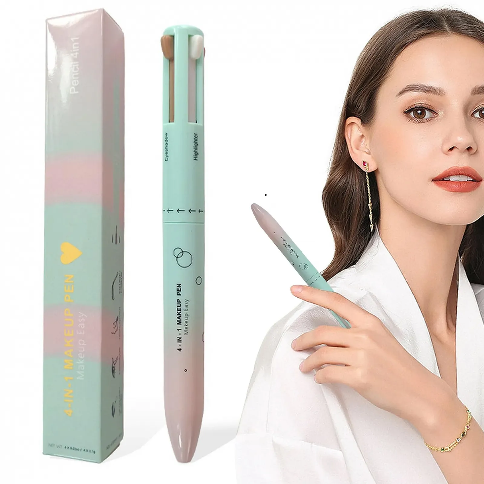 Карандаш для макияжа 4 в 1 Многофункциональный, фото №7