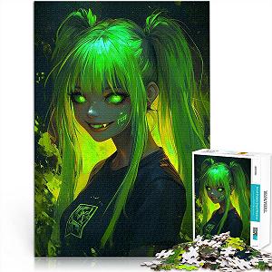 Купити Пазл Neon Gothic Girl 1000 елементів 52 x 38 см - Фото 1 Пазл Neon Gothic Girl 1000 елементів 52 x 38 см - Фото 1