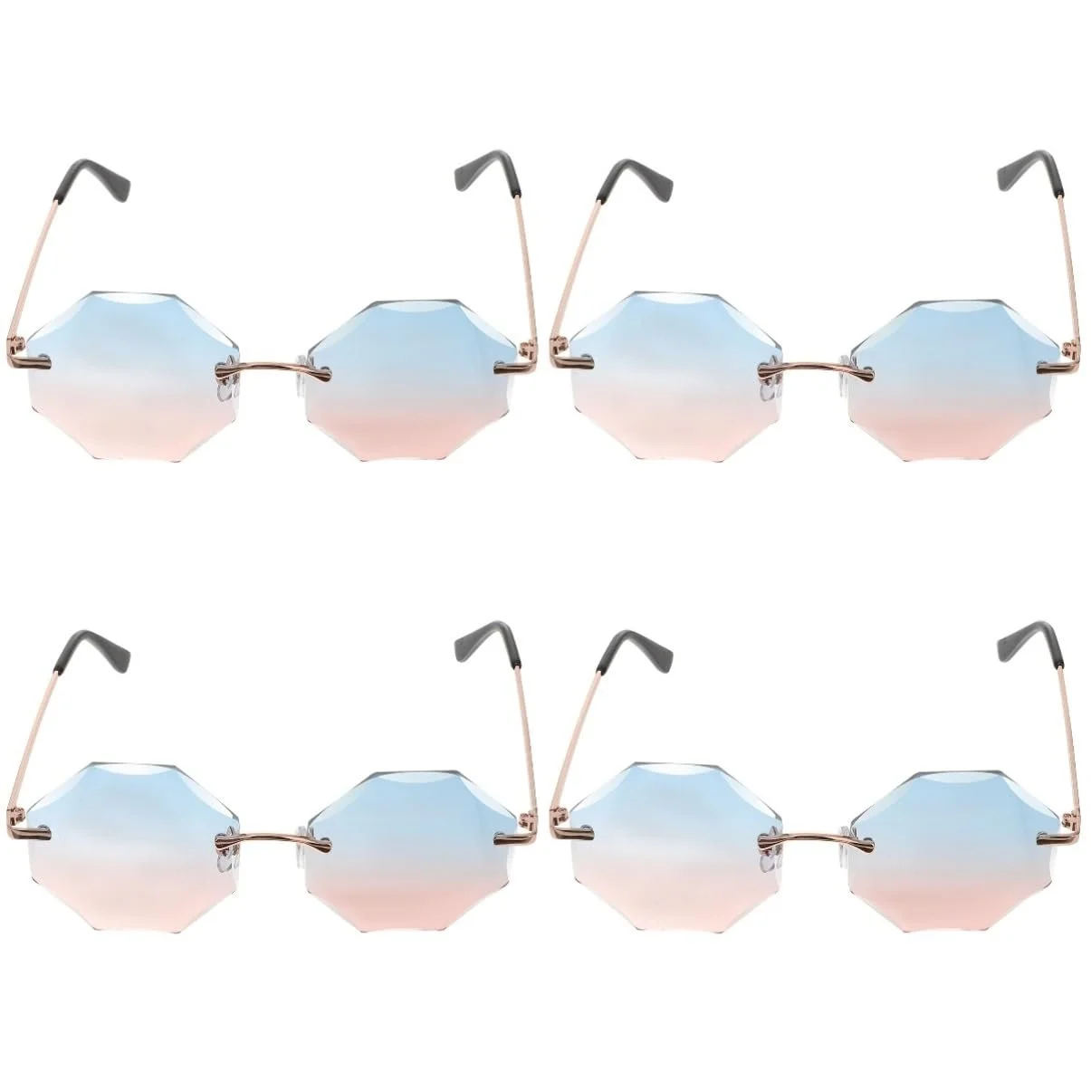 Сонцезахисні окуляри Без оправи PACKOVE Набір 4 шт. Різнокольорові, фото №1 Сонцезахисні окуляри Без оправи PACKOVE Набір 4 шт. Різнокольорові, фото №1