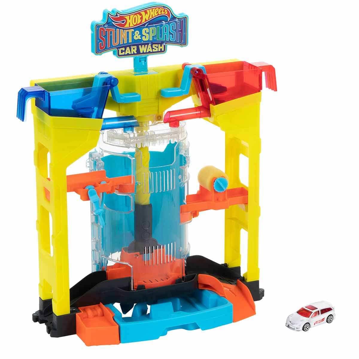 Игровой набор Hot Wheels GRW37 Colour Changing Car Wash с автомобилем с эффектом изменения цвета для детей от 4 лет, фото №1
