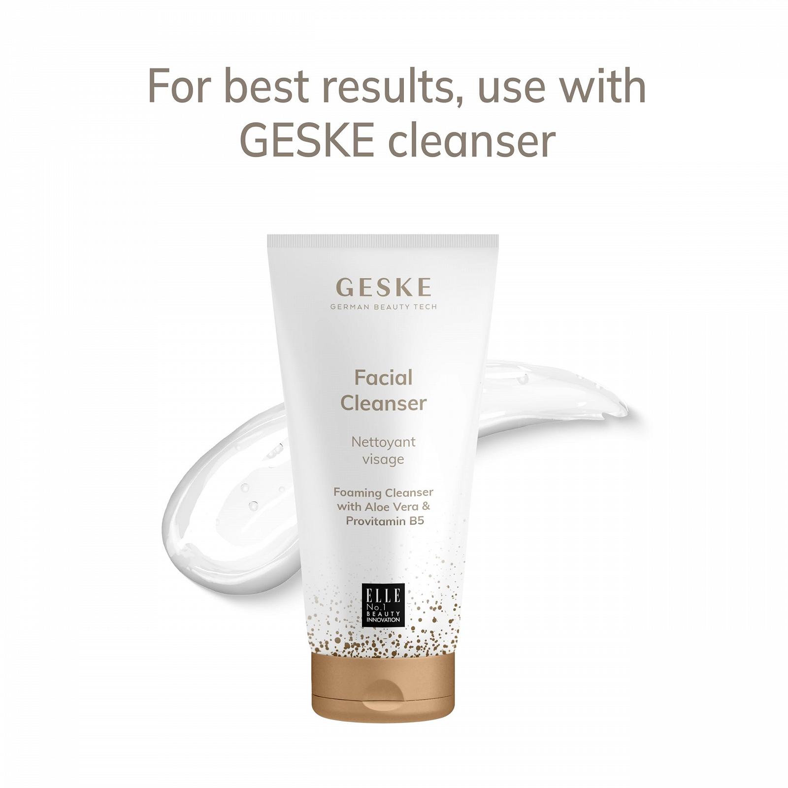 Прибор для ухода за кожей лица GESKE SmartAppGuided™ Sonic Thermo Facial Brush & Face Lifter 8 в 1, электрическая щетка для очищения из силикона, массажер для лица, очищение и антивозрастной уход, фото №5