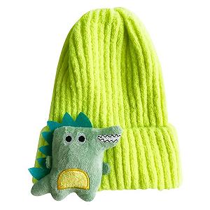Вязаная детская шапка Yeeplant с милым мультяшным динозавром - Фото 1