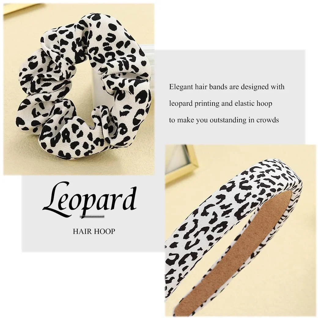 Обруч на голову в стилі бохо Zoestar Леопардовий Принт, фото №4