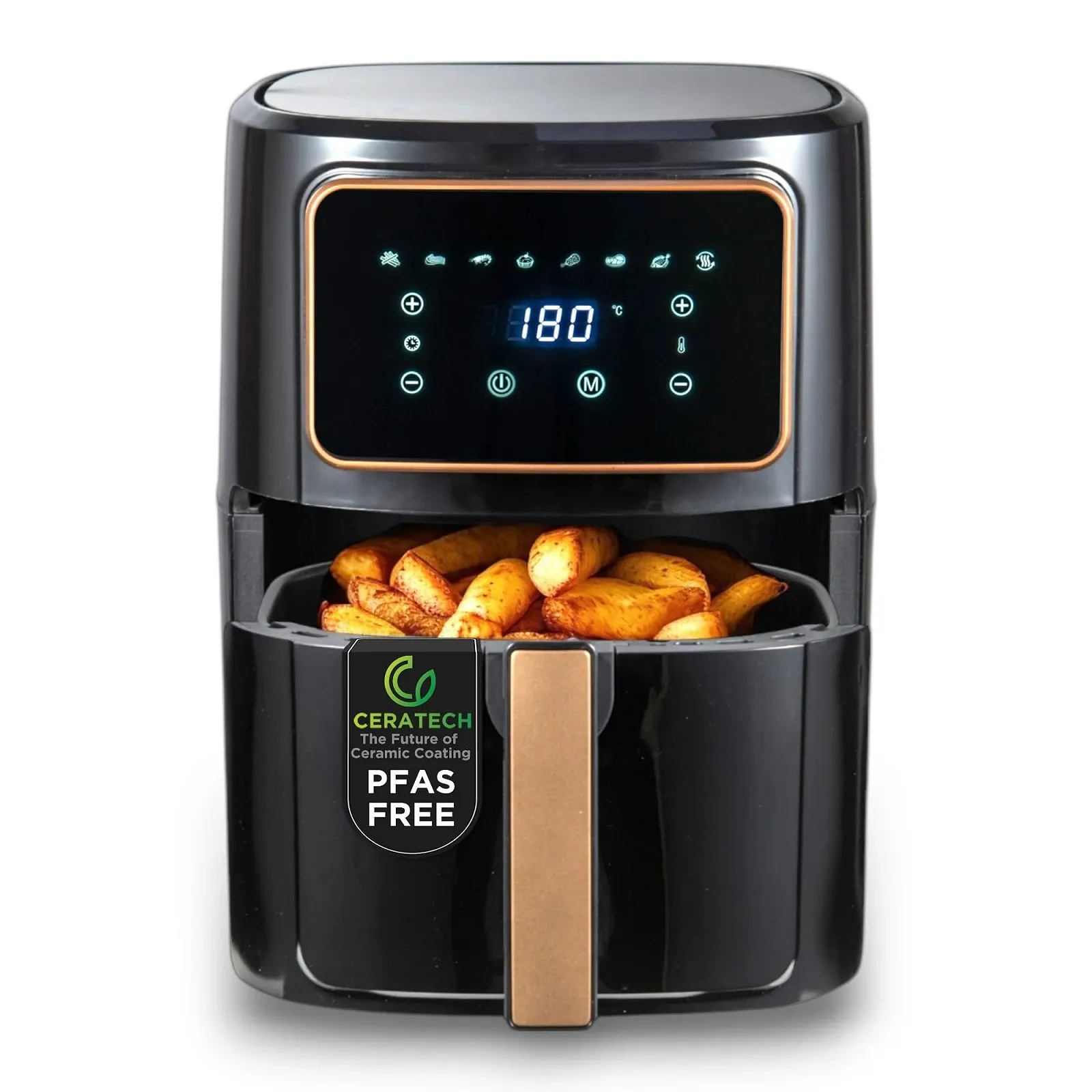 Мультипечь BERGNER Copperly PFAS-free 1800 W 6.9 L Ceramic Coating Copper, фото №1 Мультипечь BERGNER Copperly PFAS-free 1800 W 6.9 L Ceramic Coating Copper, фото №1