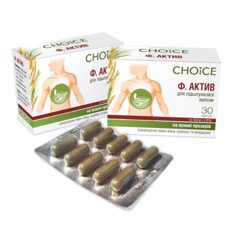 Ф Актив для поджелудочной железы фитопрепарат CHOICE Чойс, фото №1