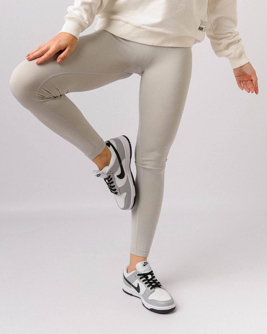 Кроссовки женские Nike SB Dunk Low Pro серые кожаные кеды найк сб данк демисезонная обувь, фото №5