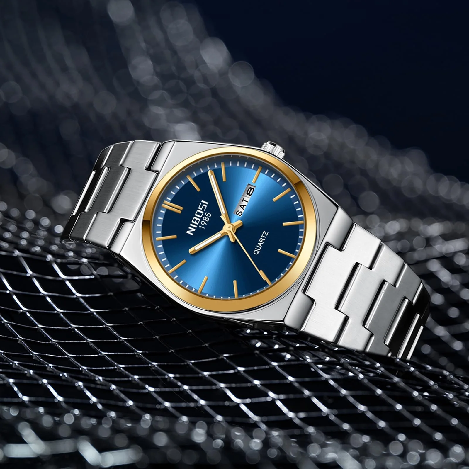 Часы Мужские NIBOSI Аналоговые Кварцевые Часы Автоматические Нержавеющая Сталь Водонепроницаемые, фото №5 Часы Мужские NIBOSI Аналоговые Кварцевые Часы Автоматические Нержавеющая Сталь Водонепроницаемые, фото №5