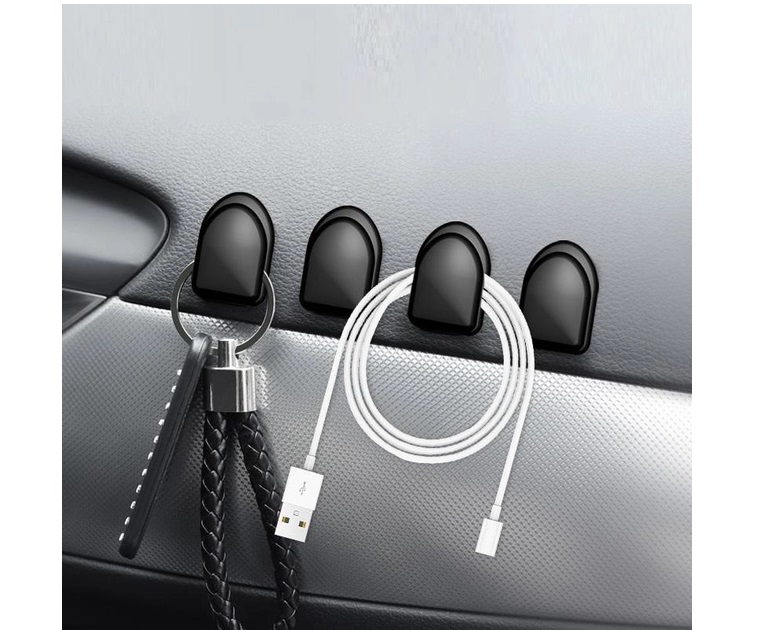 Универсальный крючок автомобильный iCar 10 шт Черный 050734, фото №3 Универсальный крючок автомобильный iCar 10 шт Черный 050734, фото №3