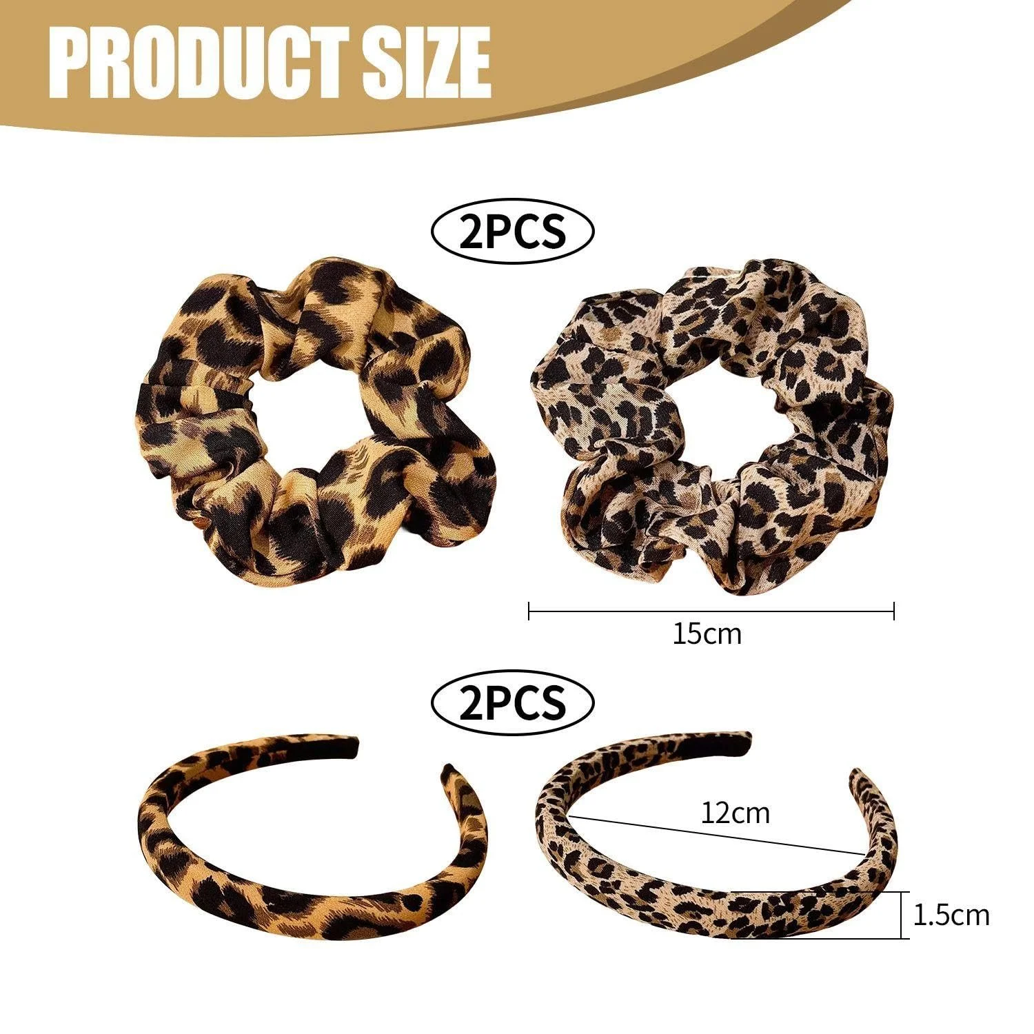 Набор для волос с леопардовым принтом., фото №2 Набор для волос с леопардовым принтом., фото №2