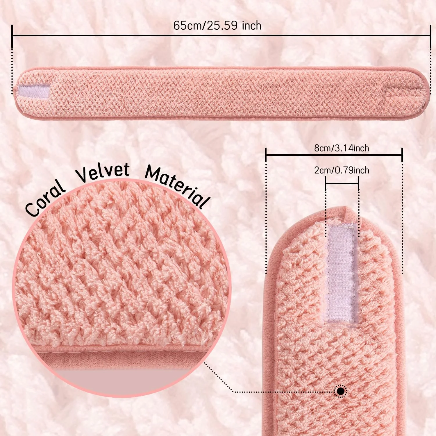 Пов'язка на голову Whaline для спа-макіяжу, фото №2 Пов'язка на голову Whaline для спа-макіяжу, фото №2