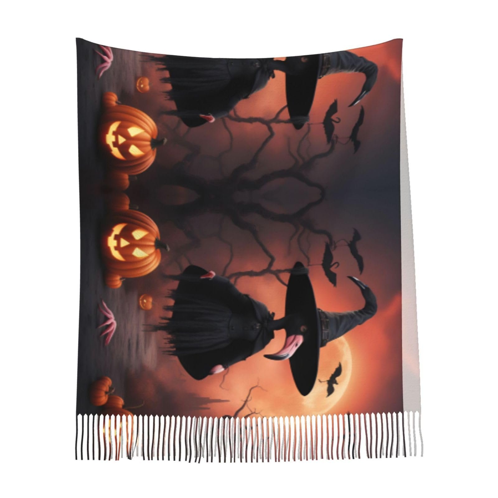 Жіночий шарф-пашміна LNNIUK Halloween, зимовий шарф, фото №9