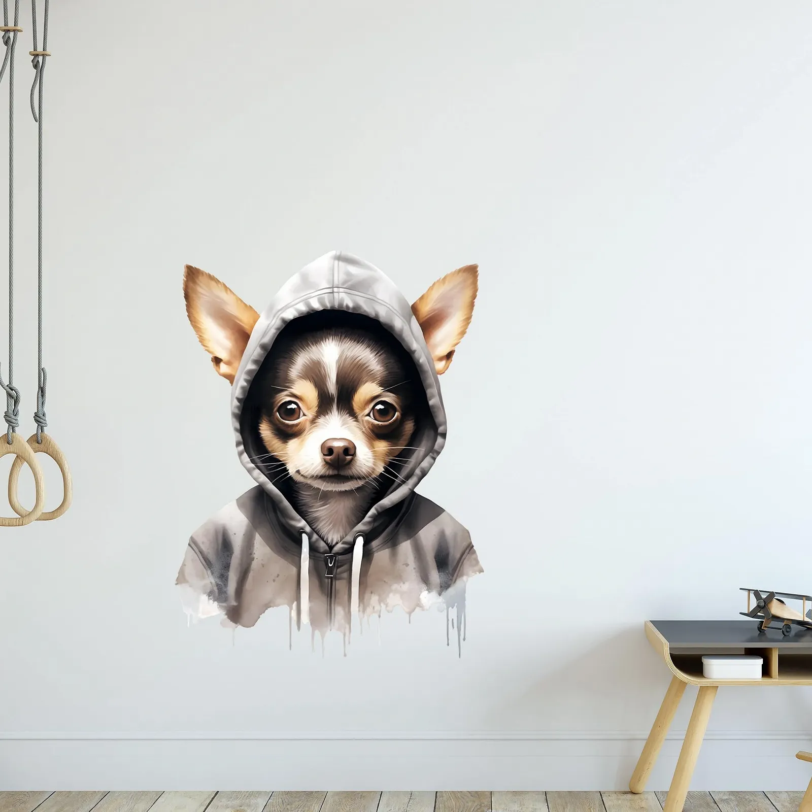 Наклейка на стену GRAZDesign Chihuahua Cool Motif 40 x 30 см, фото №2