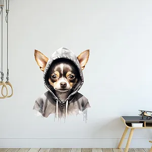 Наклейка на стіну GRAZDesign Chihuahua Cool Motif 40 x 30 см synthetic.ua - Фото 1