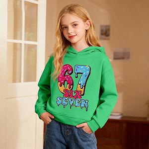 Худі Generisch Для Хлопчиків Дівчаток Толстовка Six Seven synthetic.ua - Фото 1