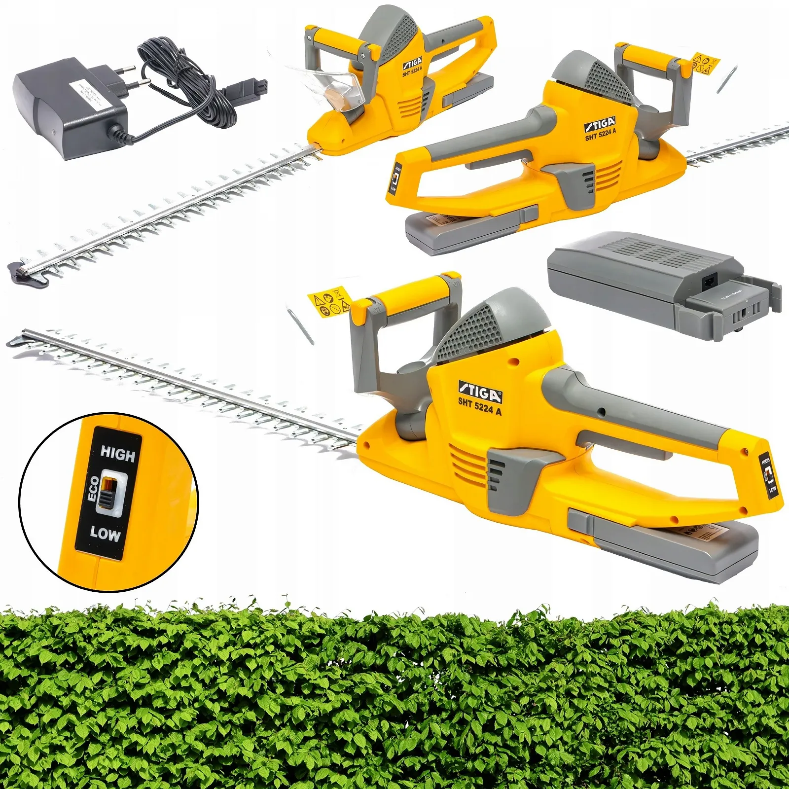 Аккумуляторный кусторез STIGA SHT 5224 A / 24 В / Желтый, фото №8