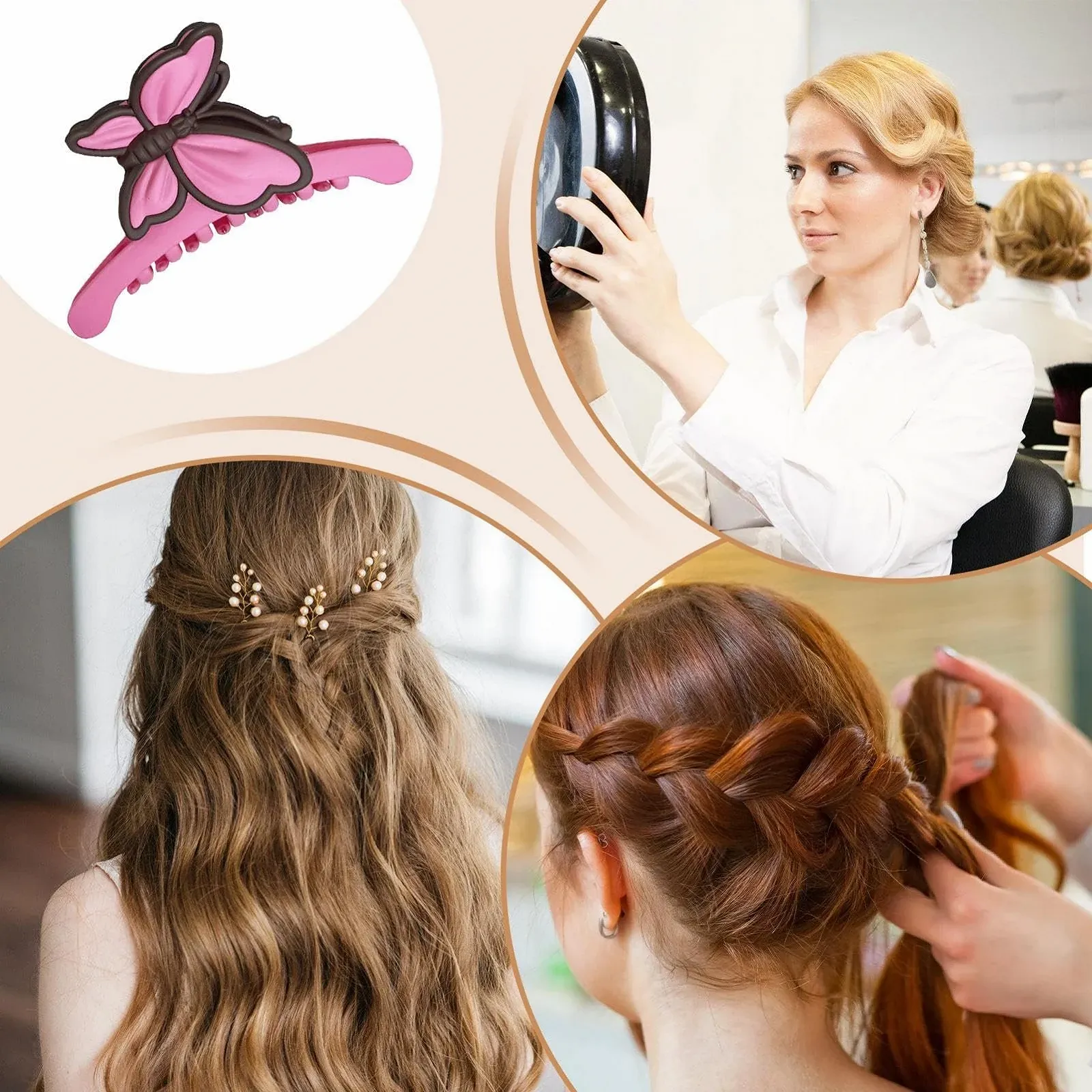 Заколка для волос Zunishaone для длинных волос, краб-зажим для женщин, зажим для хвостика для женщин, гладкая поверхность, аксессуары для волос для свиданий, прогулок, фото №4 Заколка для волос Zunishaone для длинных волос, краб-зажим для женщин, зажим для хвостика для женщин, гладкая поверхность, аксессуары для волос для свиданий, прогулок, фото №4