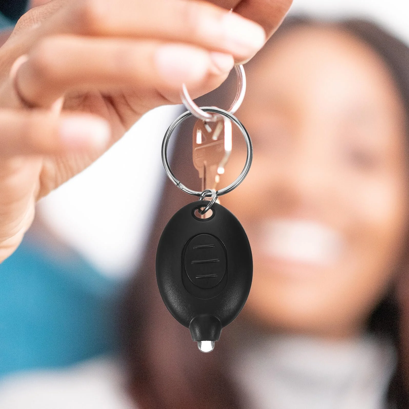 Ліхтарик-брелок Міні ABS Чорний, 6 шт, фото №7 Ліхтарик-брелок Міні ABS Чорний, 6 шт, фото №7