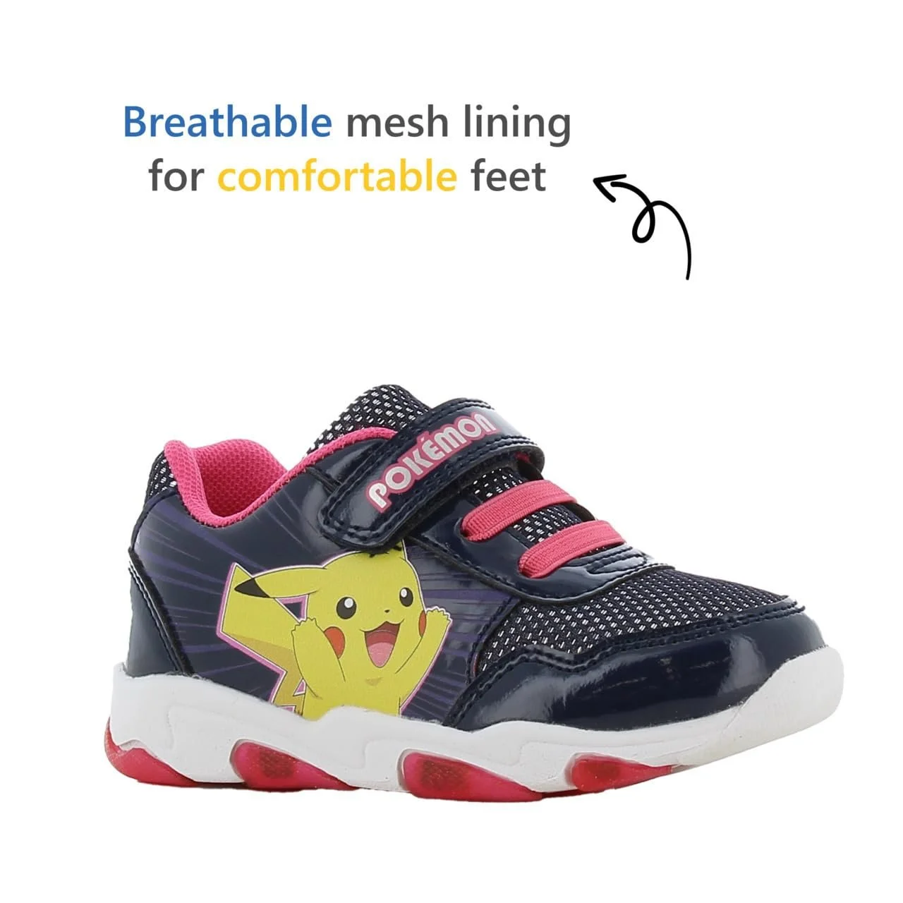 Блискучі дитячі Кросівки Leomil Pokameon для дівчаток, ідеально підходять для школи та відпочинку, фото №6