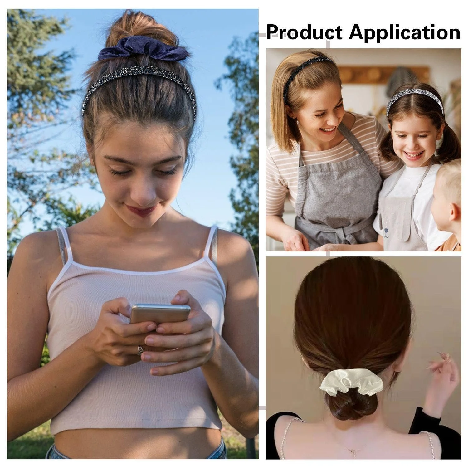 Обруч Elee из Rhinestone, 4 шт, фото №6