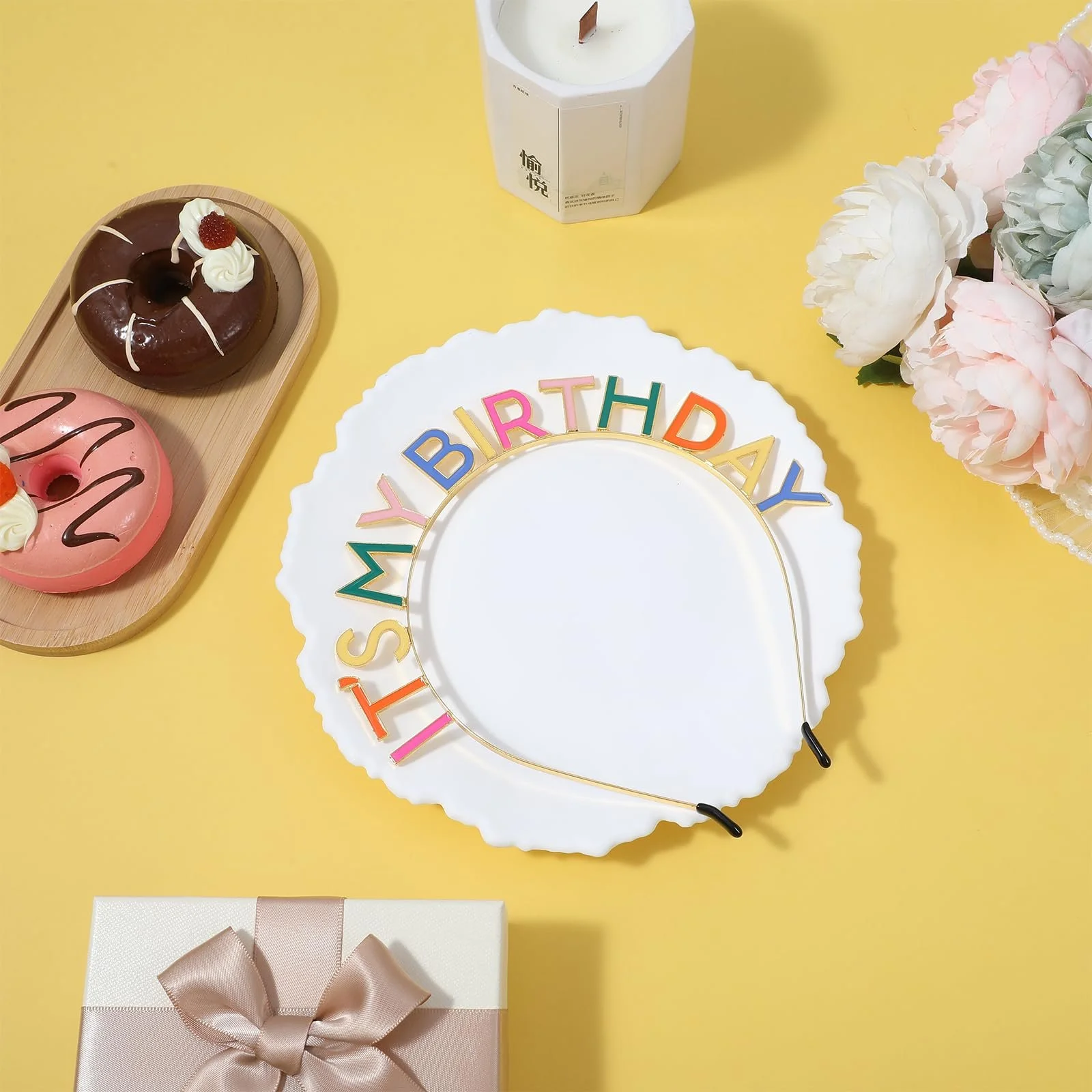 Обруч на голову З Днем народження "It's My Birthday" Металевий, фото №3