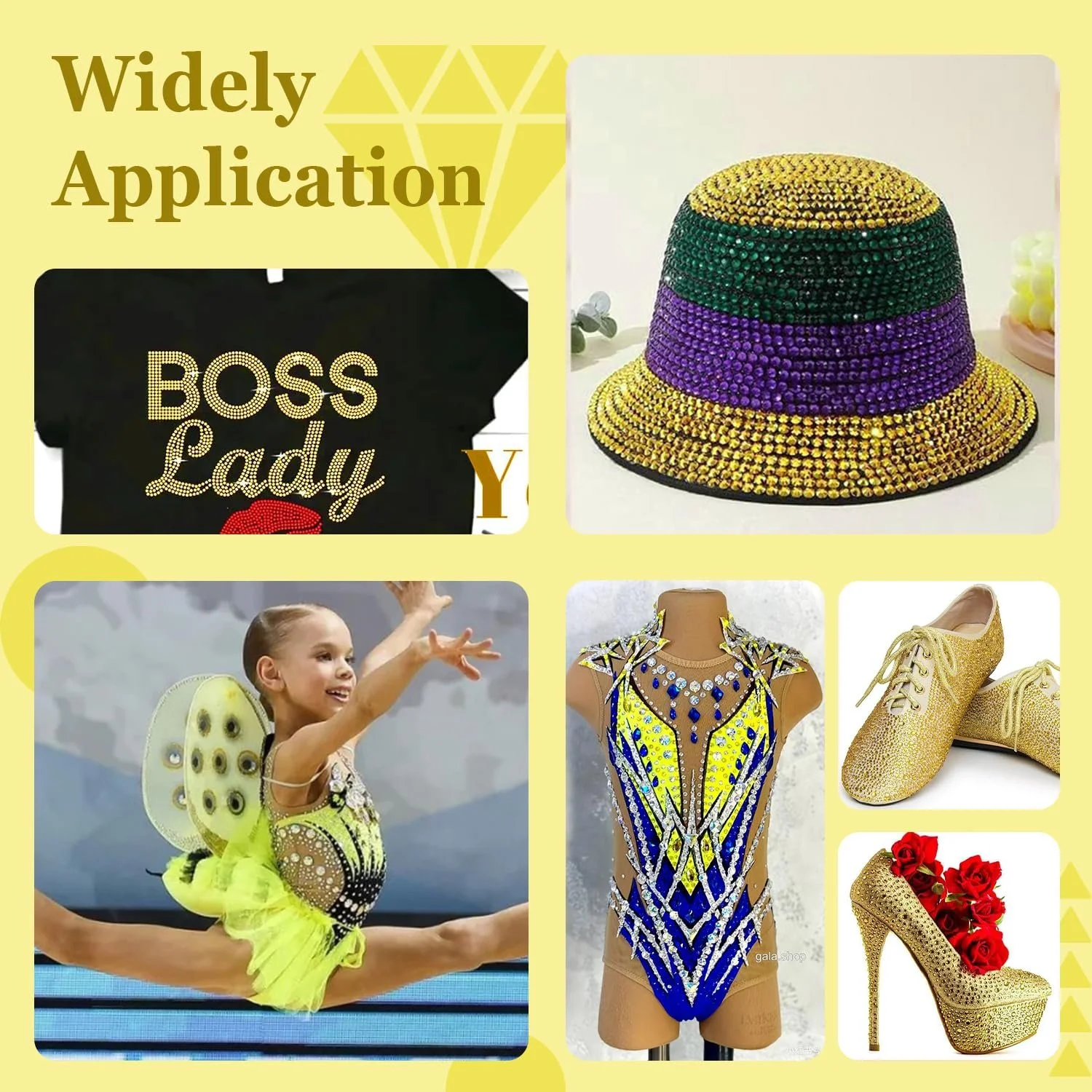 Термостразы BLINGINBOX Круглые кристаллы для одежды, обуви, рукоделия Fuchsia-SS16, фото №4