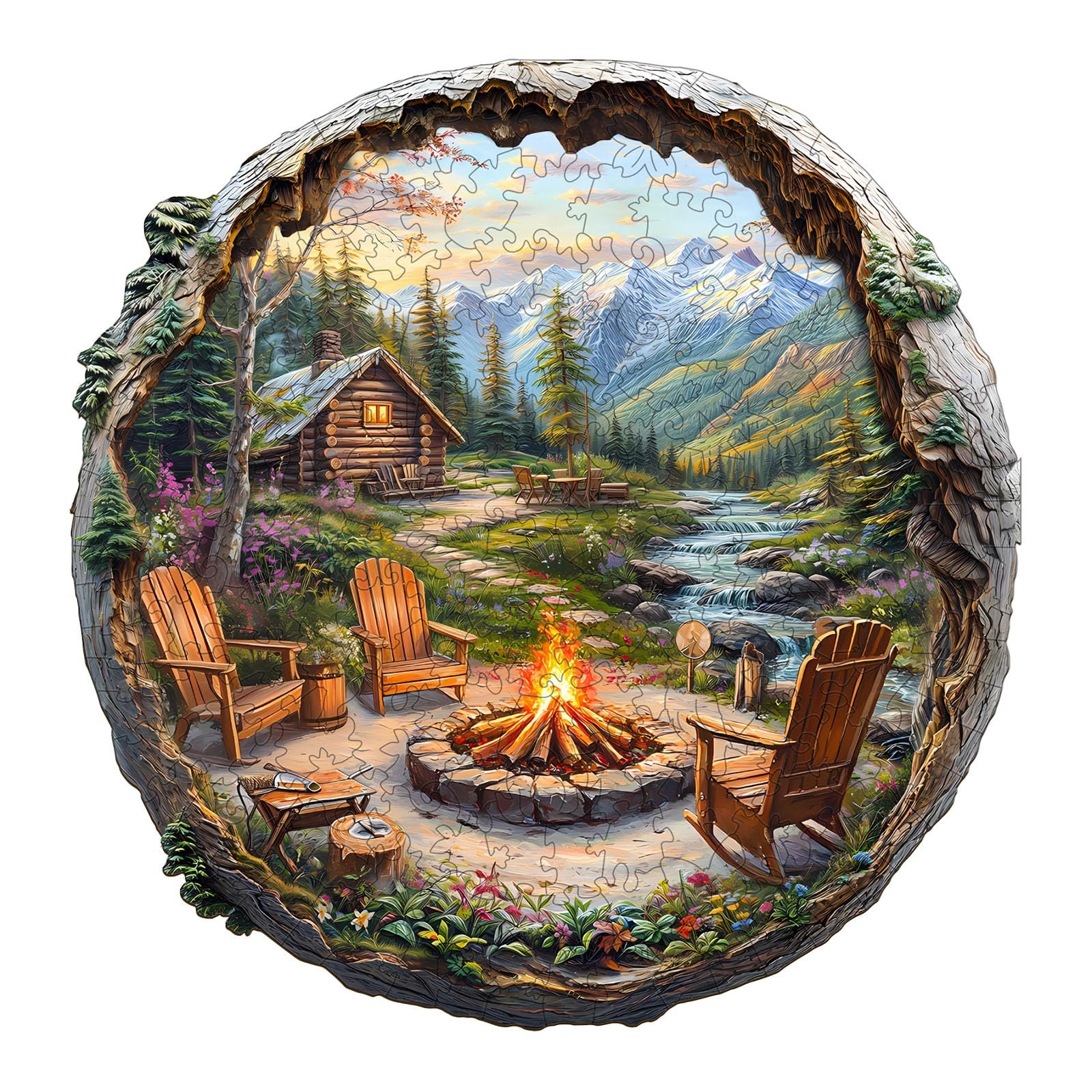 Дерев'яний пазл SECOGM Landscape 100 деталей 21,5 x 21,5 см, фото №1 Дерев'яний пазл SECOGM Landscape 100 деталей 21,5 x 21,5 см, фото №1