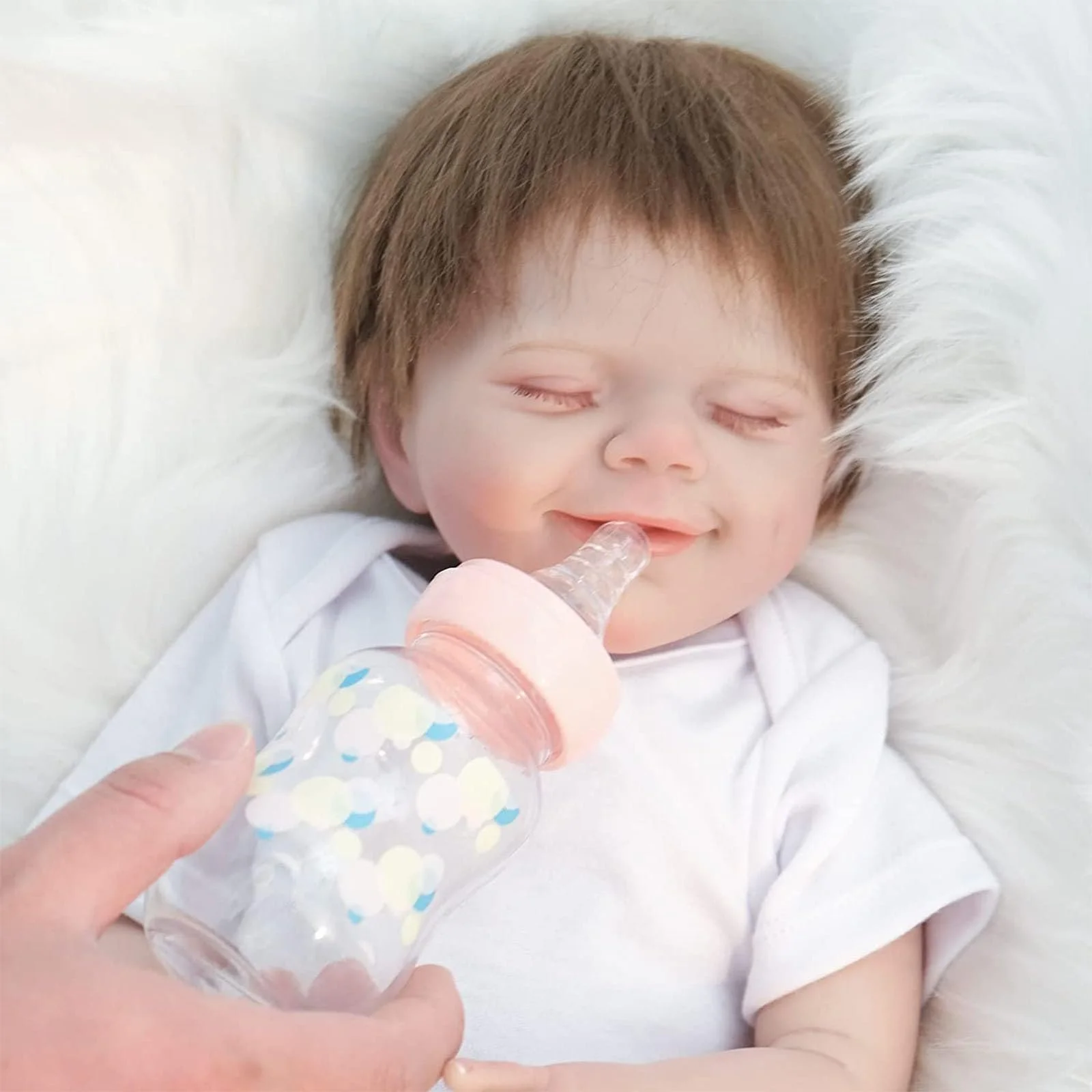 Кукла ZIYIUI Lifelike Reborn Baby 20 дюймов 50 см Handmade Soft Silicone Vinyl Reborn Baby Doll Девочка, фото №3