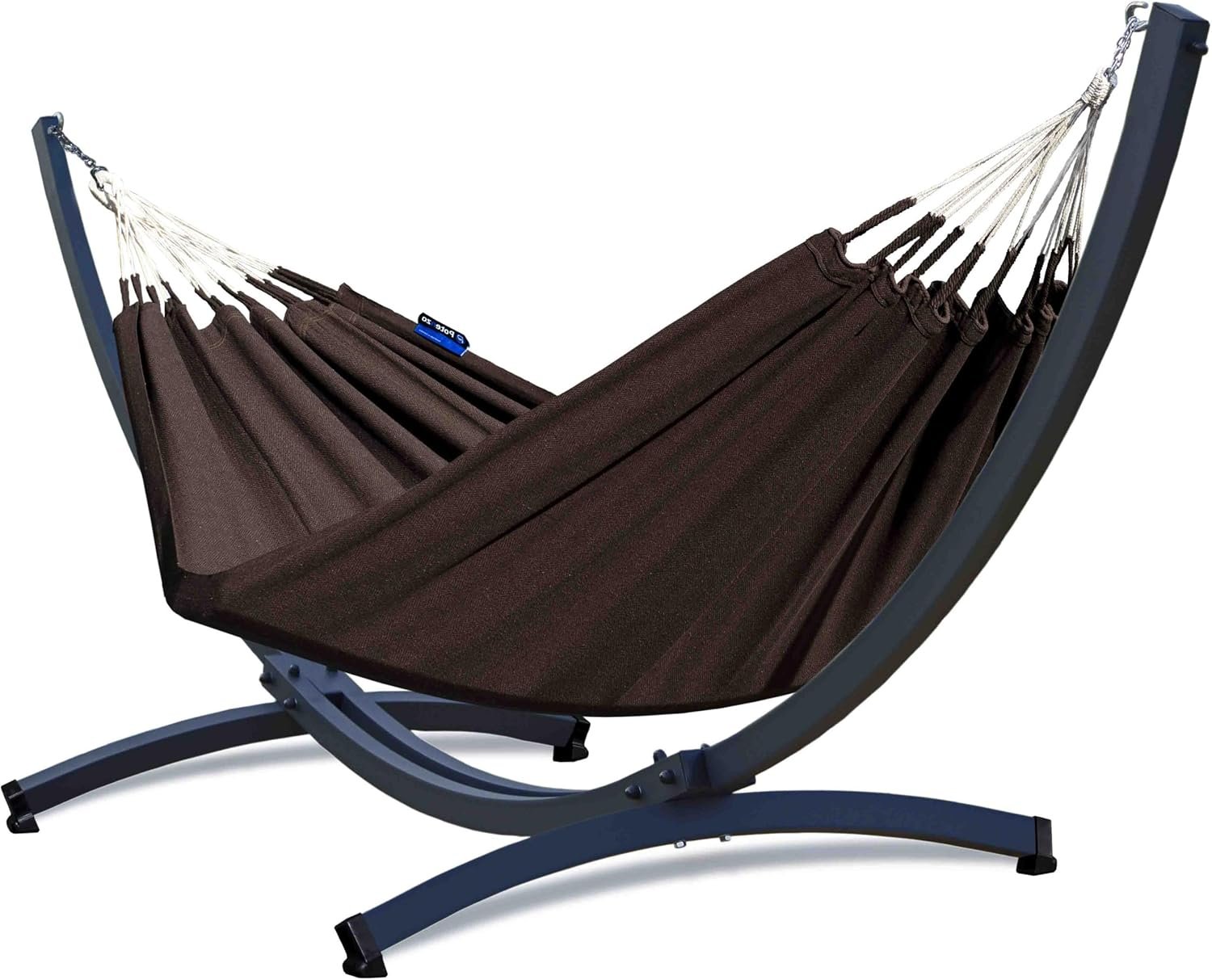 Гамак Potenza с рамой Tytan для 2 человек, 100% хлопок, Medellin Double, 230 x 160 см, 200 кг, Рама 350 кг, Coffee, фото №1