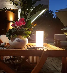 Настільна лампа Beneito Faure Converse LED 2.5 W 360° димована з регулюванням кольору 2700 K-5500 K акумуляторна synthetic.ua - Фото 1