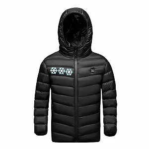 Куртка з підігрівом AEGJEGVD для хлопчиків і дівчаток Зимова - Фото 1