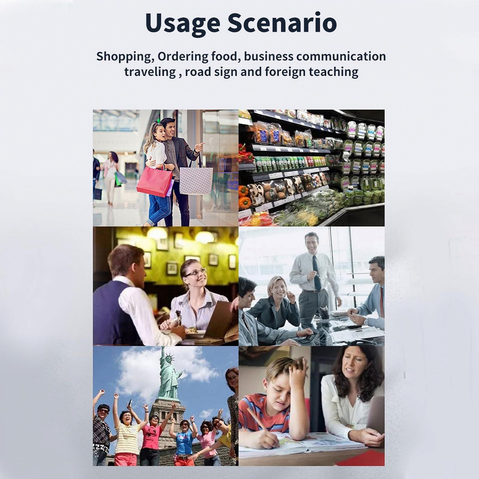 Ручка-сканер для читання, Двостороння Wi-Fi пристрій для перетворення тексту в мову, Підтримка офлайн-перекладу, Пристрій для перекладу 112 мовами з 5.0-дюймовим РК-дисплеєм, фото №6