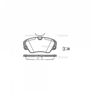 Комплект гальмівних колодок дискового гальма TRISCAN 8110 24005 для OPEL VAUXHALL CADILLAC - Фото 1