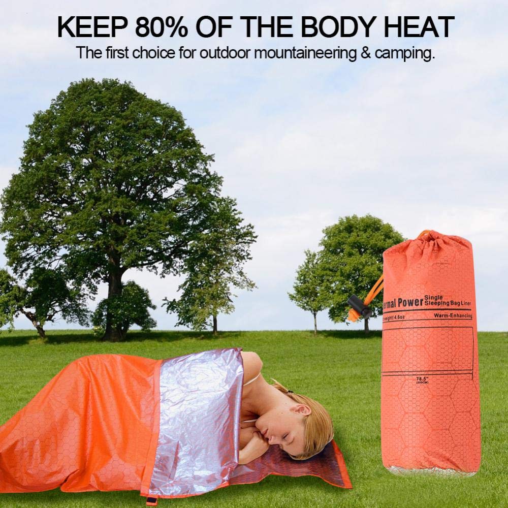 Спальный мешок Alomejor Warm Ultralight Mini Nylon Fabric Waterproof Hut Single Thin для кемпинга, фото №5