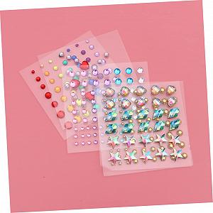 Стразы Mikinona для тела, для рукоделия, для глаз, для скрапбукинга, для макияжа, украшения для фестивалей, самоклеящиеся, для ногтей, сердце synthetic.ua - Фото 1