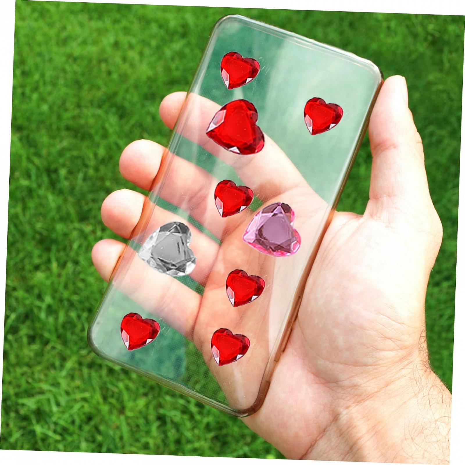 Наклейки-стрази Прикраса для нігтів Серце KAILIKETIY, 12 аркушів, фото №3