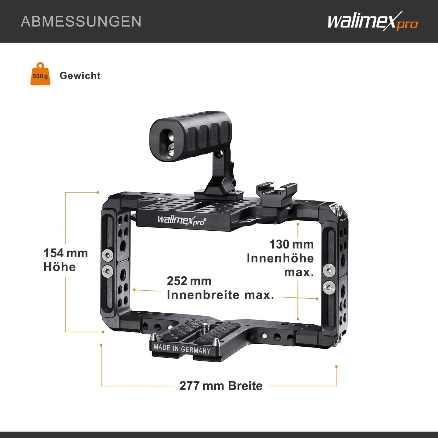 Універсальна рамка для камери Walimex Pro 20984 Aptaris Black, фото №2