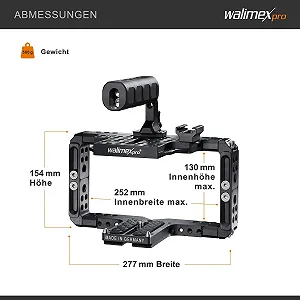 Універсальна рамка для камери Walimex Pro 20984 Aptaris Black synthetic.ua - Фото 1