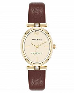 Жіночий годинник Anne Klein Premium з кристалами та екологічним шкіряним ремінцем - Фото 1