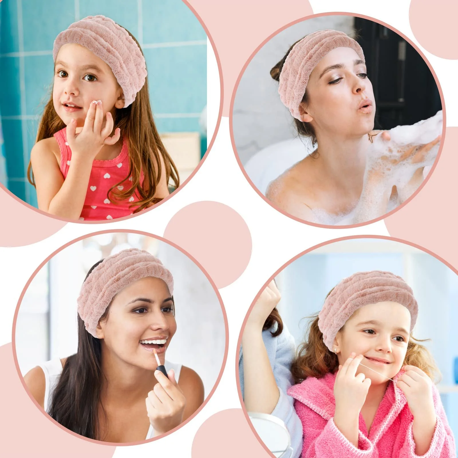 Пов'язка для голови Sibba Spa для вмивання, макіяжу, спорту, душу, фото №8 Пов'язка для голови Sibba Spa для вмивання, макіяжу, спорту, душу, фото №8