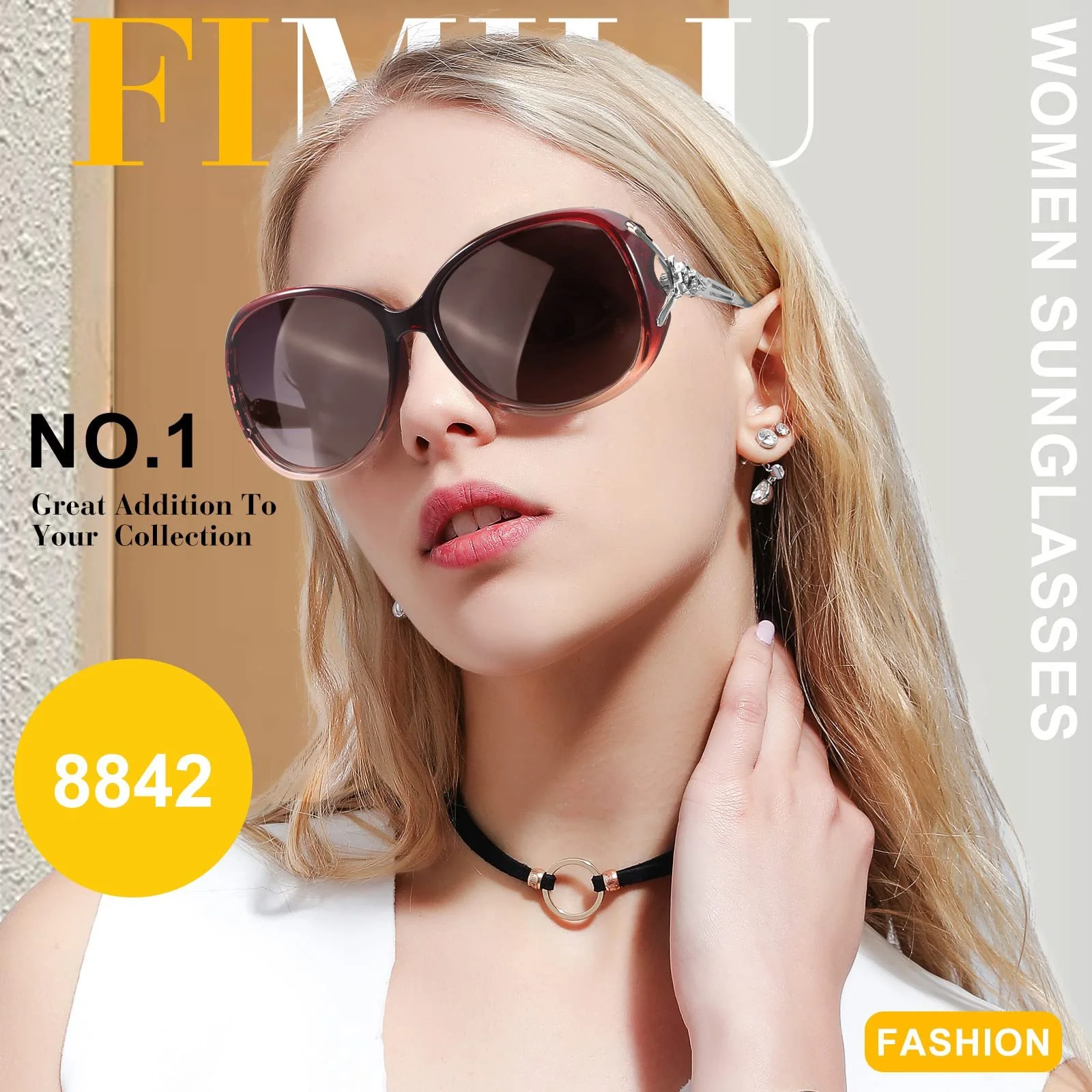 Поляризовані сонцезахисні окуляри Жіночі модні великі овальні, фото №2