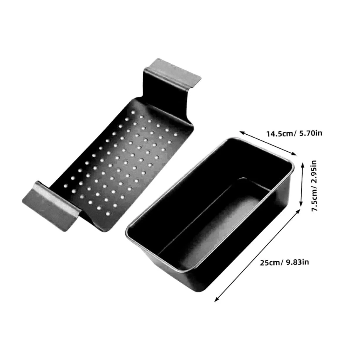 Форма для хлеба Toyvian Вуглеродистая сталь Антипригарная со съемным поддоном Черная, фото №2