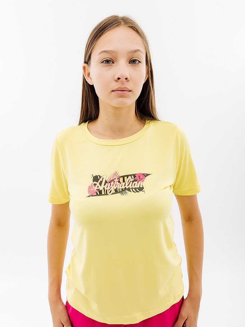 Футболка AUSTRALIAN LOGO FLOWERS TEE JERSEY V 2XL, фото №1