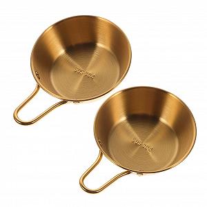Миска для кемпинга Milisten, 2 шт, из нержавеющей стали - Фото 1