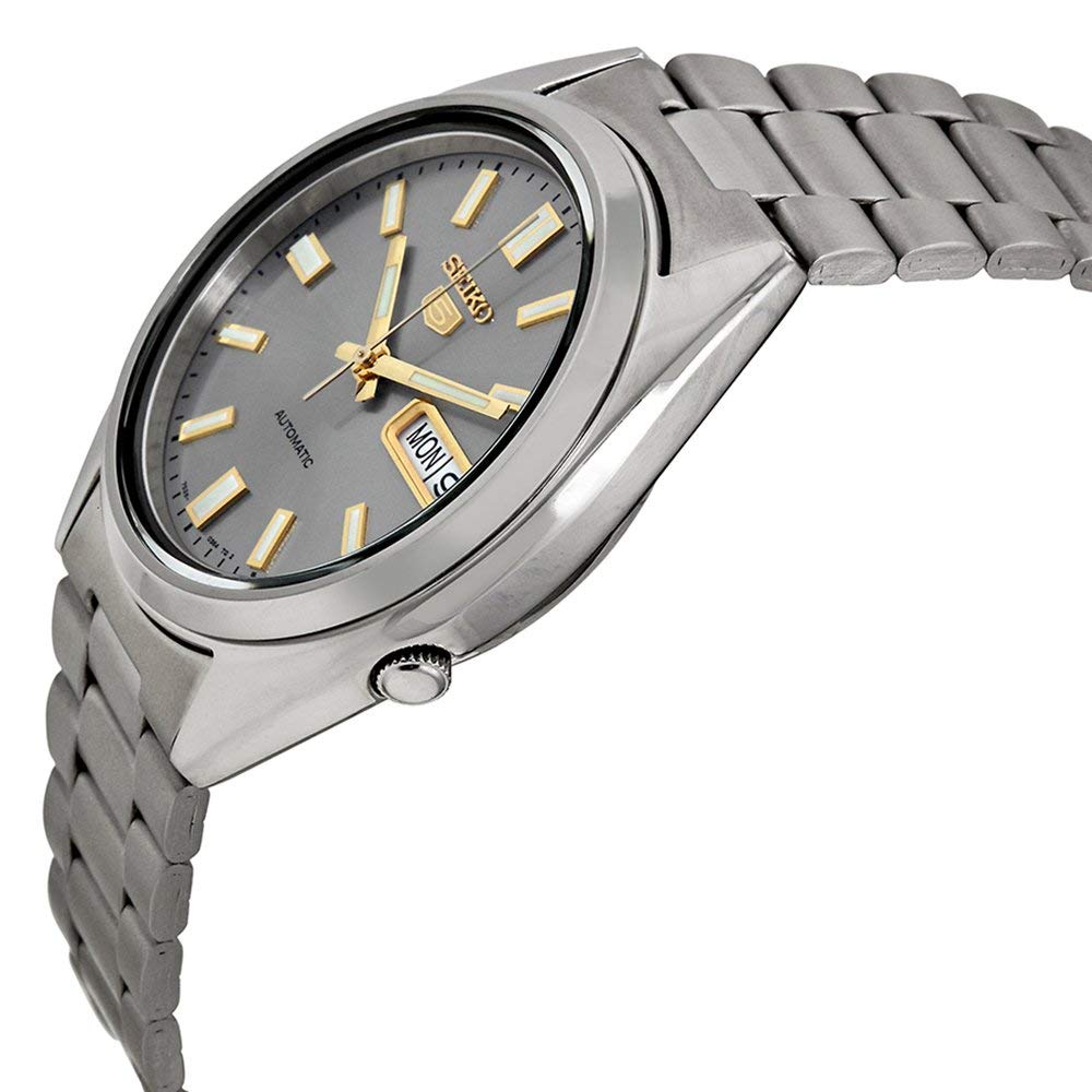 Чоловічий автоматичний аналоговий годинник Seiko з браслетом із нержавіючої сталі, фото №2