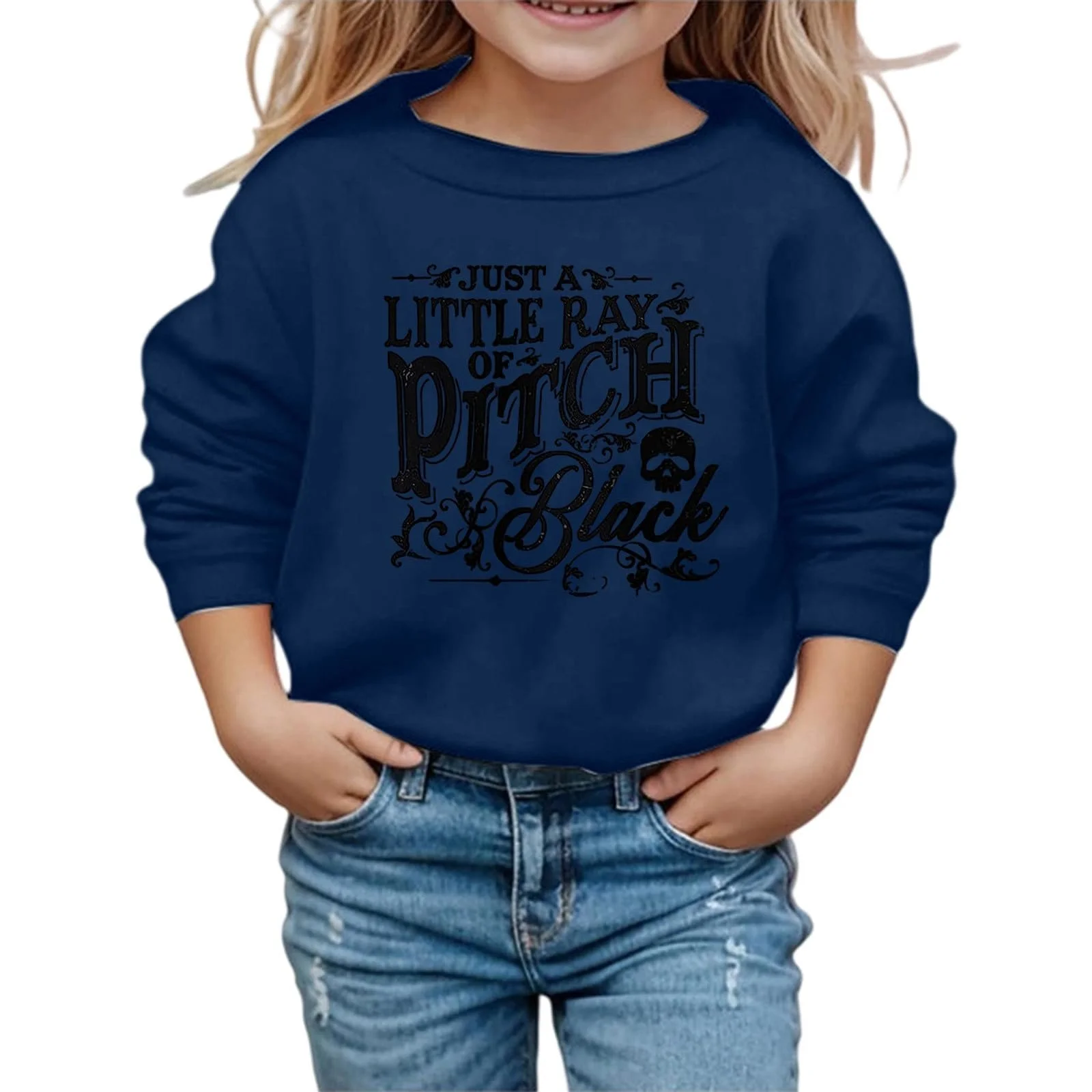 Верхняя одежда для девочек, Толстовка с принтом на Хэллоуин для девочек, Мягкая детская толстовка, Повседневная осенне-зимняя одежда, Удобный верх для малышей и подростков, фото №2