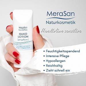 Лосьон для рук Naturkosmetik Sensitive 30 мл - Веганский, органический, натуральная косметика, интенсивный уход, уход за руками, сделано в Германии, для сухой кожи, без запаха synthetic.ua - Фото 1