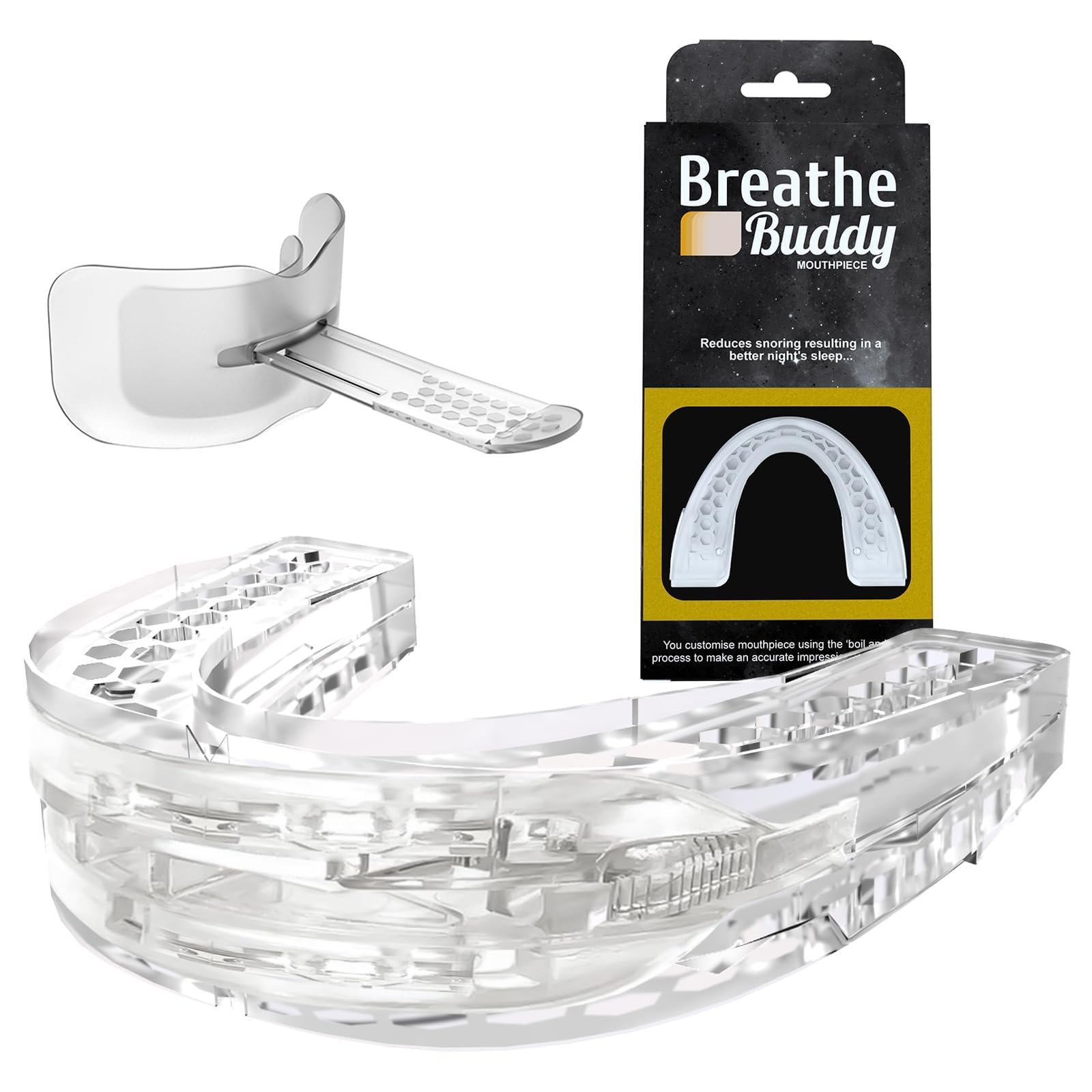 Капа від хропіння та бруксизму для сну, покращує якість сну, біла, фото №1