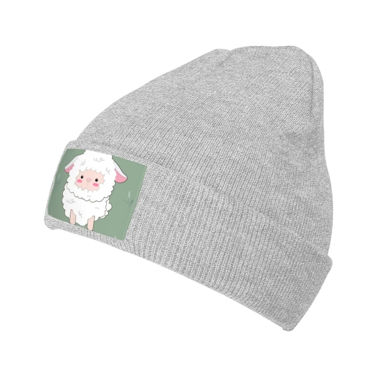 В'язана шапка BROLEO з зображенням милого ягняти, м'яка, фото №1 В'язана шапка BROLEO з зображенням милого ягняти, м'яка, фото №1